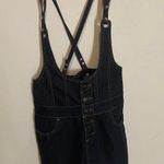 La Chapelle La Chappelle Denim skirt overall dark wash S Photo 3