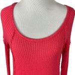 Free People Ventura Thermal Tunic Top Red Poppy Small Boho Valentine’s Day Photo 4