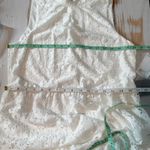 Julia Jordan Tiered Eyelet Maxi Dress Size US 8 Ivory Photo 11