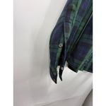 Trovata Birds Of Paradise Plaid Flannel Shirt Green Blue Checkered Cotton Large Photo 6