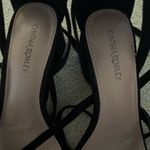Cynthia Rowley  Black Wraparound Heels Photo 3