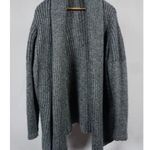 Gap Woman's Alpaca Wool Blend Chunky Knit Grey Open Front Cardigan Size Small Photo 1