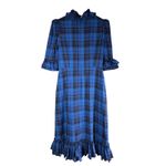 The Vampire's Wife The Kansas Tartan Cotton Dress Midnight UK 14 US 10 Photo 2