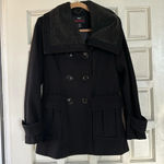 Miss Sixty  Overcoat Jacket Black Wool Womens S Photo 1