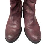 Donald J Pliner Womens Baila Burgundy Leather Star Studded Edgy Ankle Boots 9M Purple Size 9 Photo 8