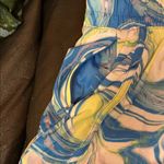 Avia  Women's Athletic Shorts - Blue, Yellow, Pink Swirl Photo 3