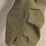 prAna  Olive Green Outdoor Nylon Blend Adjustable Waist Capri Pants- Size 4 Photo 9