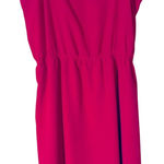 Forever 21 Dark Pink Mini Dress w/ a Ruffle Top Adjustable Straps Women’s Large Photo 0