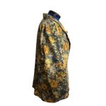 FRENCH NAVY Vtg 80's Yellow Floral Cotton Blazer 20W Stellar FantabulousUSA MADE Photo 1