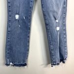 Free People We the  Jeans Womens 25 Blue‎ Distressed Cropped Button Fly Stretch Photo 3