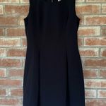 Eliza J . A Line Cutout Sleeveless Dress Women’s 4 Navy Blue Party Photo 0