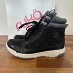 Ryka  Womens Boots 7 Water Repellant Ankle Lace Outerwear Chukka Quilted Black Photo 2