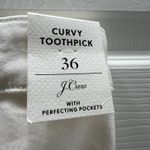 J.Crew L4869 Women's Curvy Toothpick Jeans White Size 36 or 22 NEW Photo 5