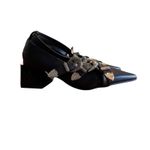 Guanghuiyuzu Black Pointed Toe Buckle Strappy Block Heels Women's Size 35 Photo 14