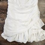 Mergim Magda Bridal One Shoulder Dress White Size 2 US Size Medium *No Belt* NWT Photo 5