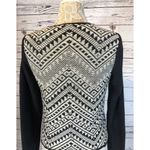 Lucky Brand Moto Aztec jacket / sweater black & white size large Photo 8