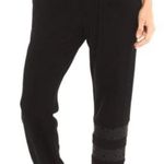 Terez Faux Leather Star Cut Out Joggers Photo 0