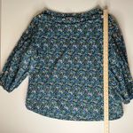 BURU‎ Ditsy Floral Matching Skirt Set Sz 2X Blouse Skirt Cottagecore Boho Resort Blue Photo 9