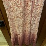 City Triangles Pink Floral Sparkly Strapless Dress Photo 2