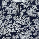 Talbots Navy & White Floral Long Sleeve Button Front Cardigan Women’s 2X Photo 2