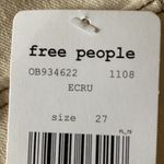 We The Free Free People Denim Jean Shorts New  27 Button Fly High Waist Ivory Photo 10