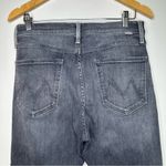 MOTHER High Waisted Rider Skimp Jeans in Bars & Phrases Size 31 Gray Photo 4