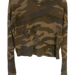 Aeropostale Aero waffle knit long sleeve camo cropped shirt XS Photo 0