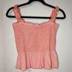 Foreign Exchange  CeCico NWT Sleeveless Ruched Striped Tank Top Women’s Sz L Photo 0