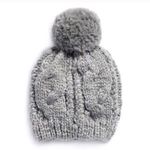 LC Lauren Conrad heather grey cable beanie NWT Photo 0
