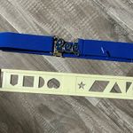 Lee Vintage 1960’s Blue Stretchy  Jeans Belt New Photo 3