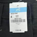J. McLaughlin  Becca Pant 4 NWT $165 Skinny Career Stretch Capsule Black Solid‎ Photo 4