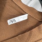 ZARA  Ladies Brown V Neck Cardigan Size Small‎ Photo 3