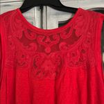 Free People  Elegant Red Sleeveless Top Photo 1