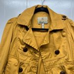 American Raglie Button Front 3/4 Sleeve Womens Jacket Size Small Casual Workwear Yellow Photo 2