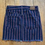 American Eagle Outfitters Hi Rise Striped Denim Mini Skirt 0 NWOT Photo 3