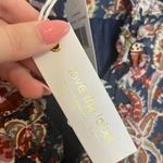 NWT Love the Label 3/4 Sleeve Patterned Mini Dress Blue Size L Photo 4