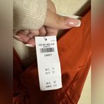 Abercrombie & Fitch Cinch Front Satin Sleeveless Midi Dress in Paprika Large NEW Photo 3