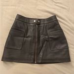 Free People  Pleather Mini Skirt Photo 1
