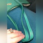Lacoste  Teal Green Tote Bag XLarge GUC Photo 3
