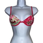 Y2k floral pink bikini top Size 8 Photo 0