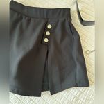 Dolls Kill Cute black high rise slit sexy goth skort S Photo 1