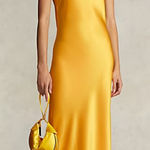 Ralph Lauren Polo  Double-Faced Satin‎ Midi Slip Dress Photo 0