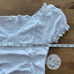 White Puff Sleeve Ruffled Blouse Photo 9