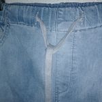 GoGo Jeans USA 30x26 13J High Wash Light Wash Y2K Pull On Distressed Jogger Jean Blue Size 30 Photo 4
