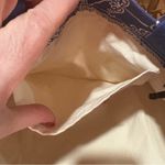 Meet Duke Blue & White Paisley Tote with Structured Design Photo 10