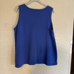 Chico's Blue Cardigan Tank Top Set Knit Sleeveless Buttoned XL Photo 9