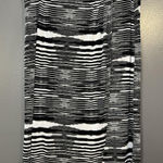 Jaclyn Smith  Skirt Womens Medium Black White Knit Stretch Pencil Midi Pull On Photo 0