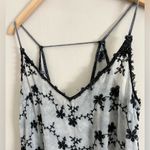 Gimmicks by BKE GIMMICKS floral embroidered boho western black and gray sheer slip cami Photo 1