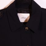 Wilfred  Aritzia Boxcar Crepe Button Up Collared Utility Jacket Black XS Photo 1