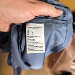 American Eagle  Outfitters Strapless Tiered Crochet Denim Blue Dress Size Large Photo 8